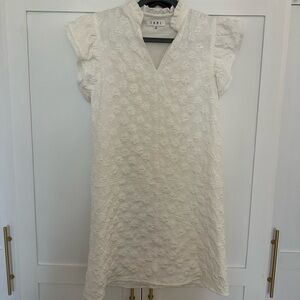 THML White Textured Mini Dress